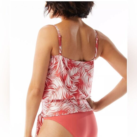 NWT COCO REEF Women's Contours Clarity Bandeau Printed Tankini Top - Picture 3 of 6